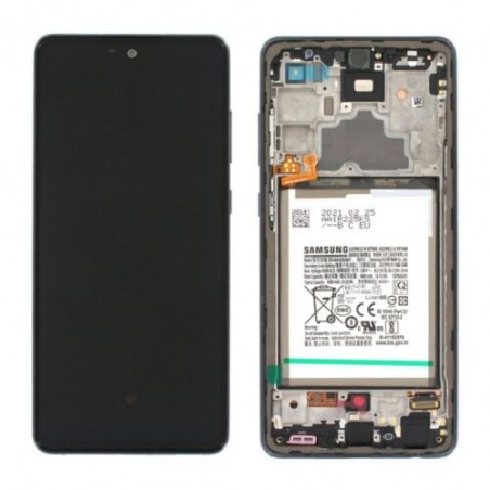 LCD vitre original Ecran Complet noir Samsung Galaxy A72 A725F service pack